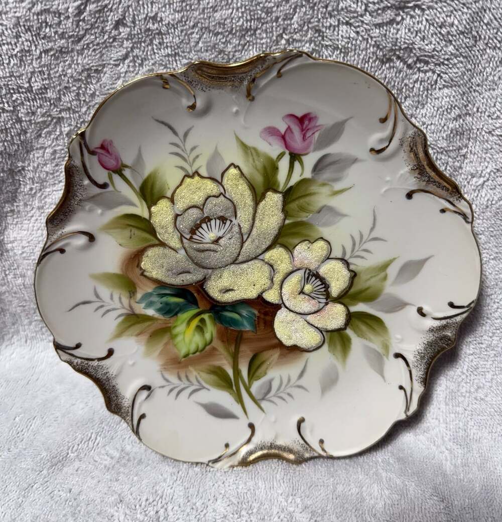 Norcrest Wall Plate 7.5 Rose Gold Gilt P756